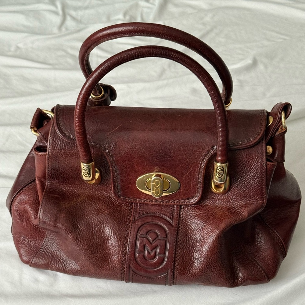 Marino Orlandi Brown Leather Satchel